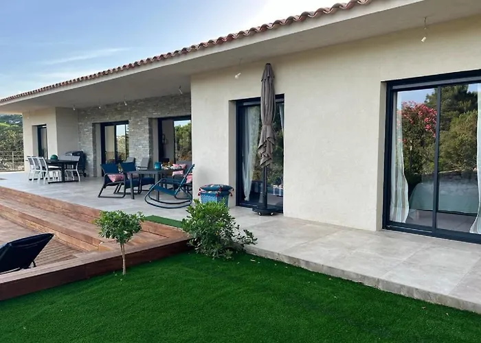 Villa Monte E Mare, Piscine Chauffee, Climatisee A 5 Mn De La De Santa Giulia *